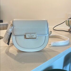 Kate Spade Cream Crossbody with Adjustable Strap - Reegan Saffiano Leather